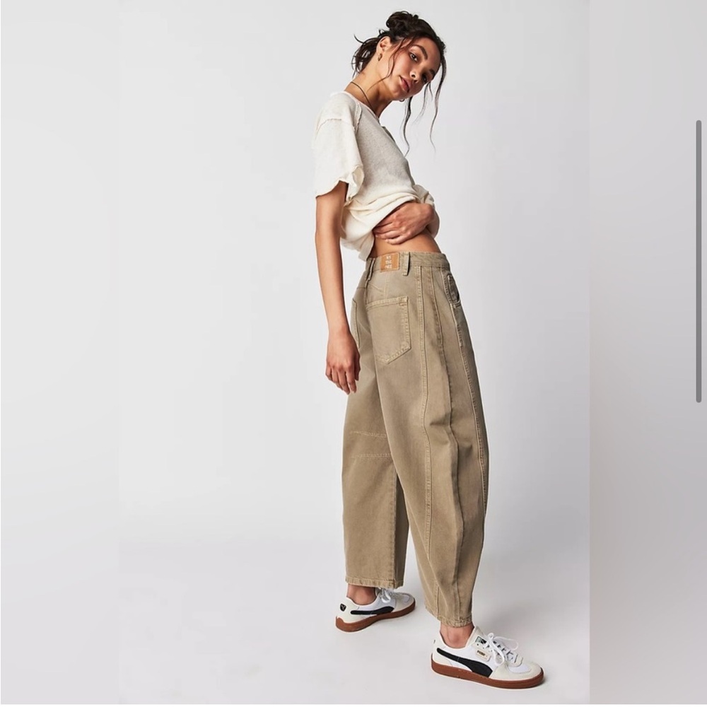 Free People Barrel Jeans